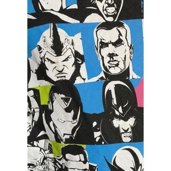 Marvel Men's Group Shot Black Graphic Adult T-Shirt XL Mad Engine Inc Superhero - Picture 6 of 6